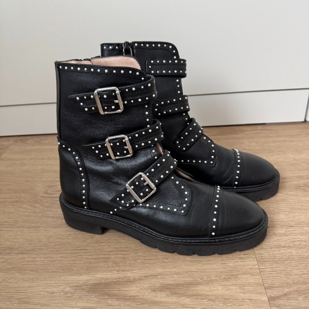 Stuart Weitzman Jesse Lift studded Boots Women